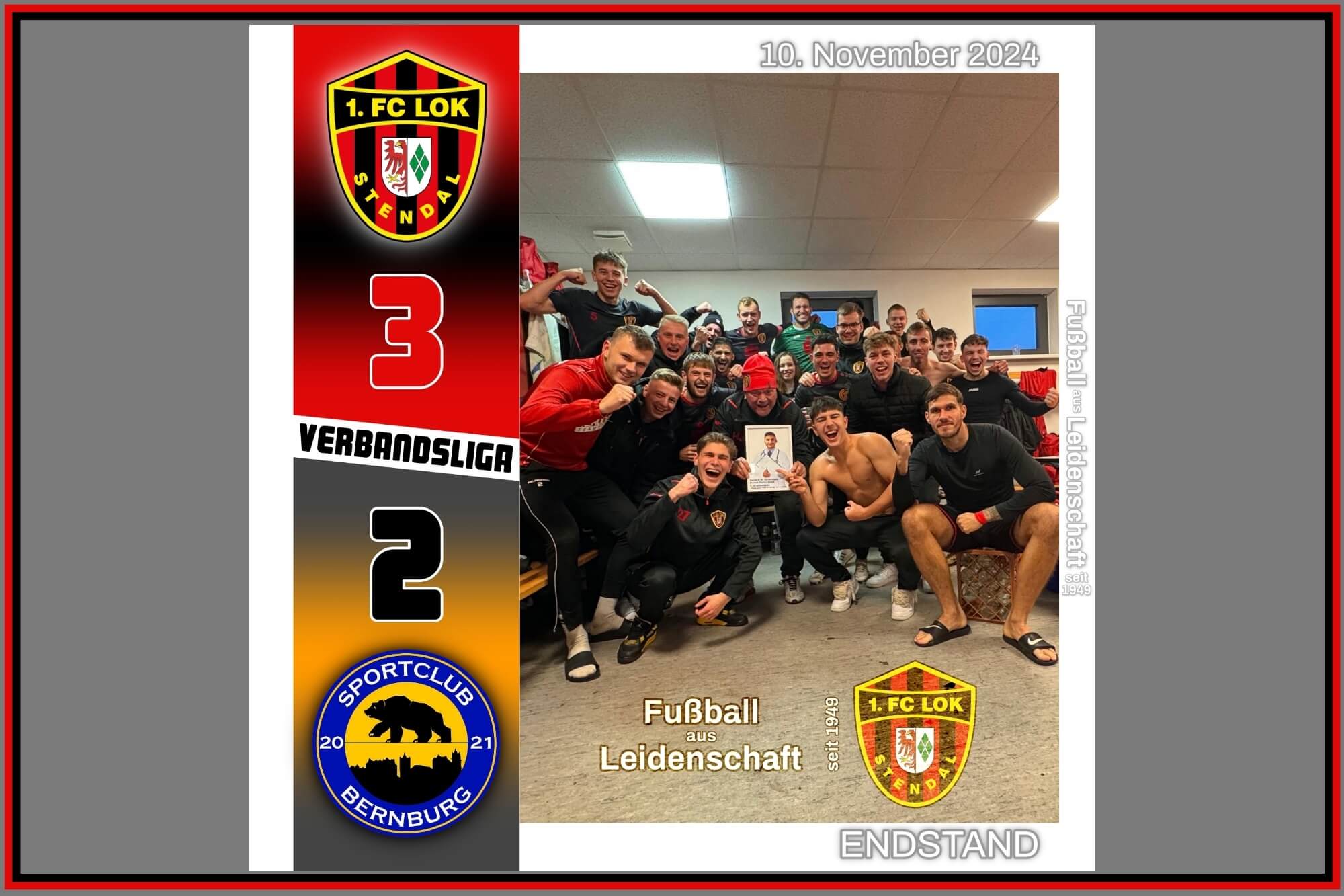 #ErsteMänner ► 13. Spieltag 24/25 - 1. FC Lok Stendal