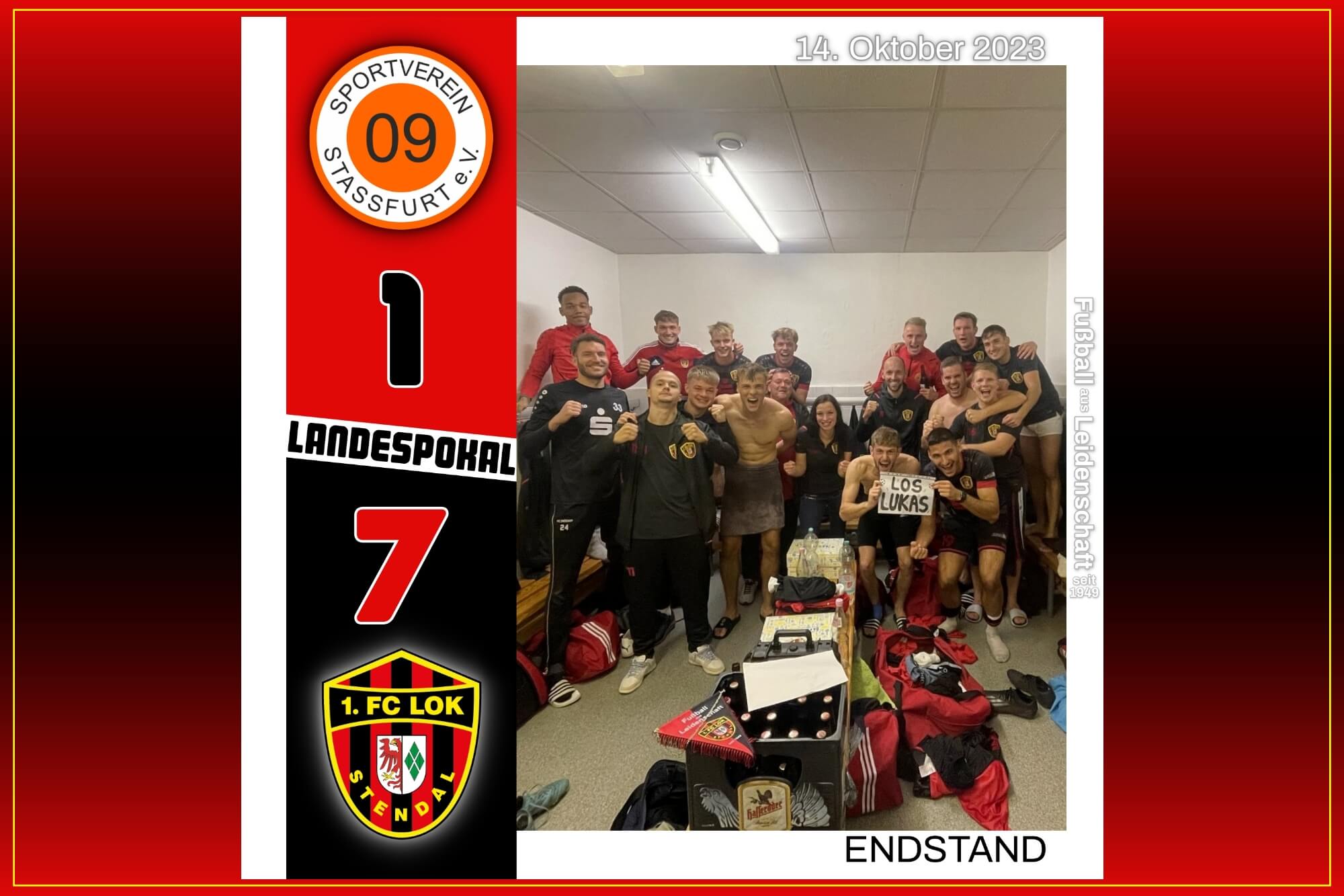 #ErsteMänner ► 3. Runde FSA-Pokal - 1. FC Lok Stendal