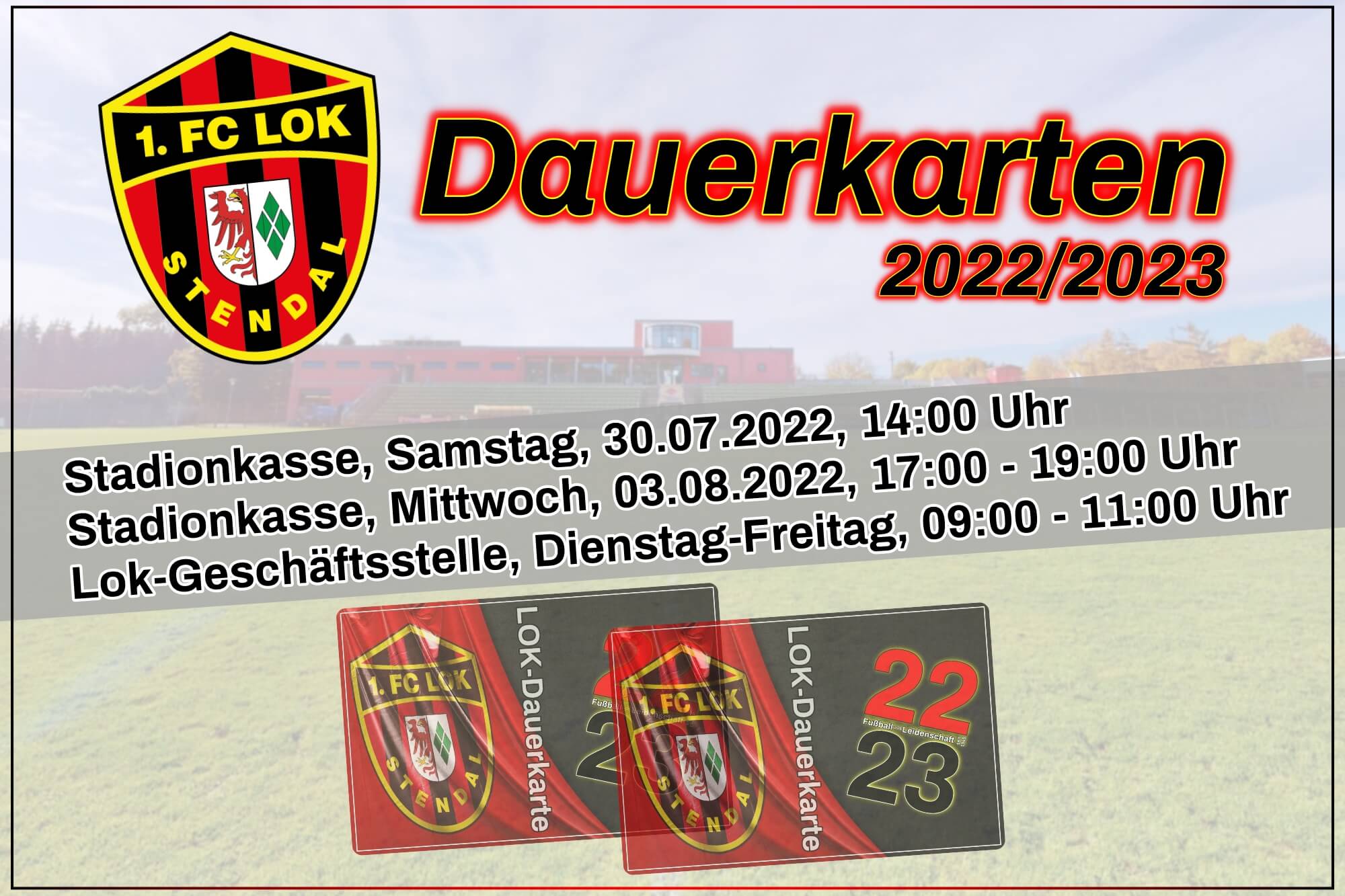 #ErsteMänner ► LOK-Dauerkarten - 1. FC Lok Stendal