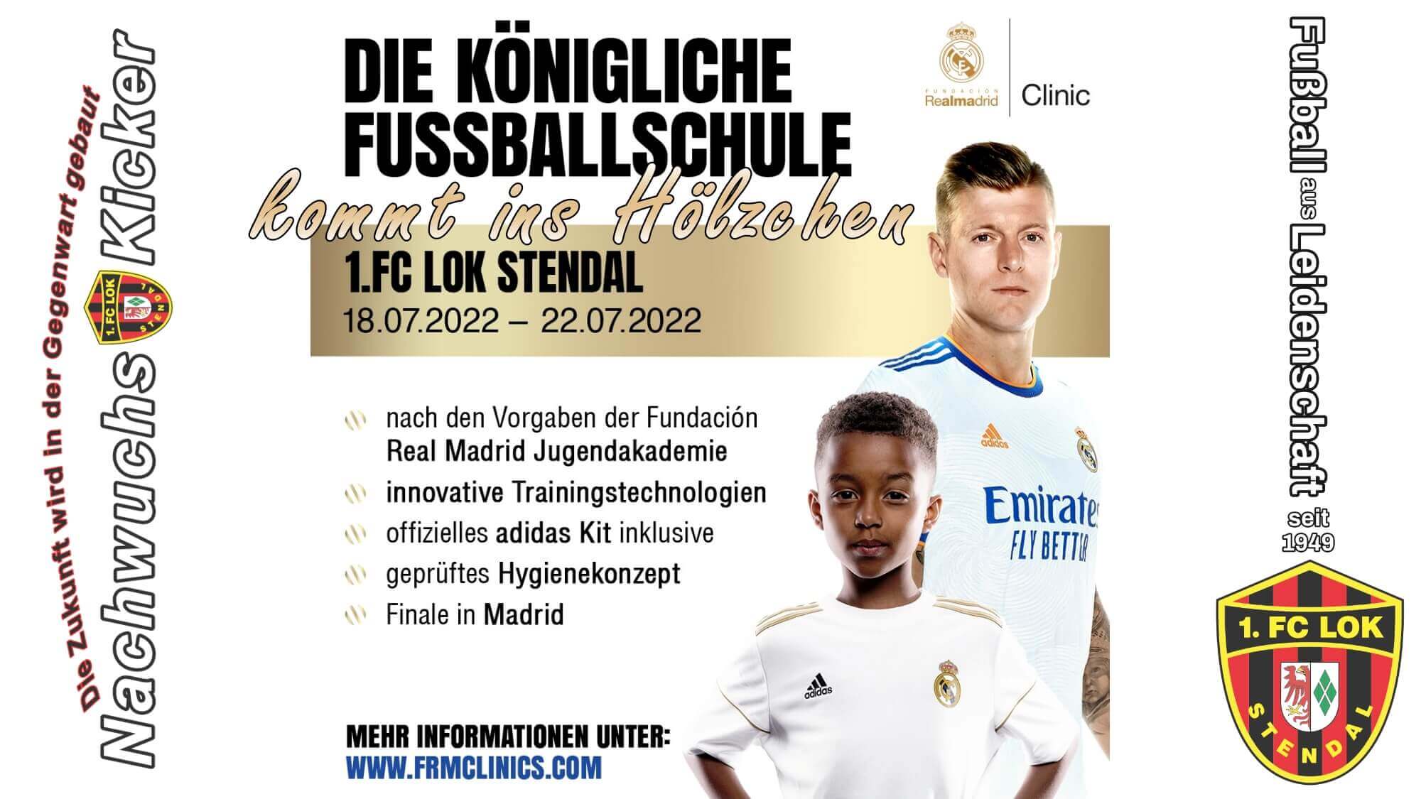 #Nachwuchs ► Königliche Fußballschule - 1. FC Lok Stendal