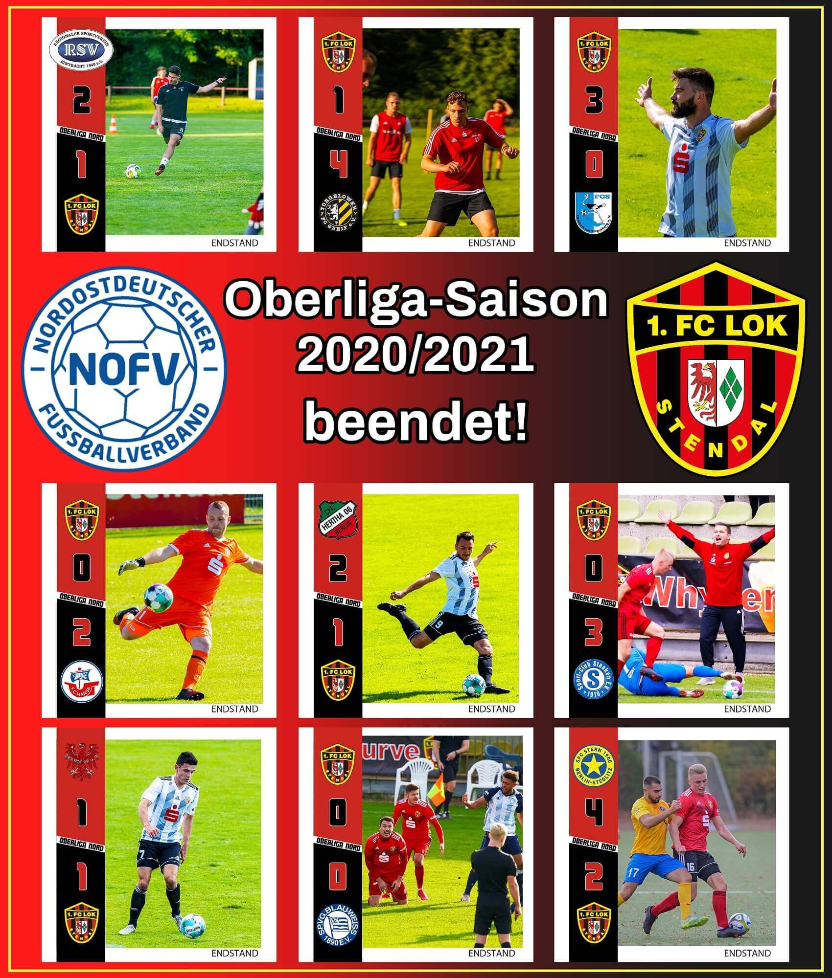 NOFV-Oberliga Nord ► Saisonende - 1. FC Lok Stendal